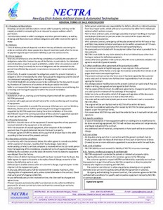 General Terms of sale and delivery
